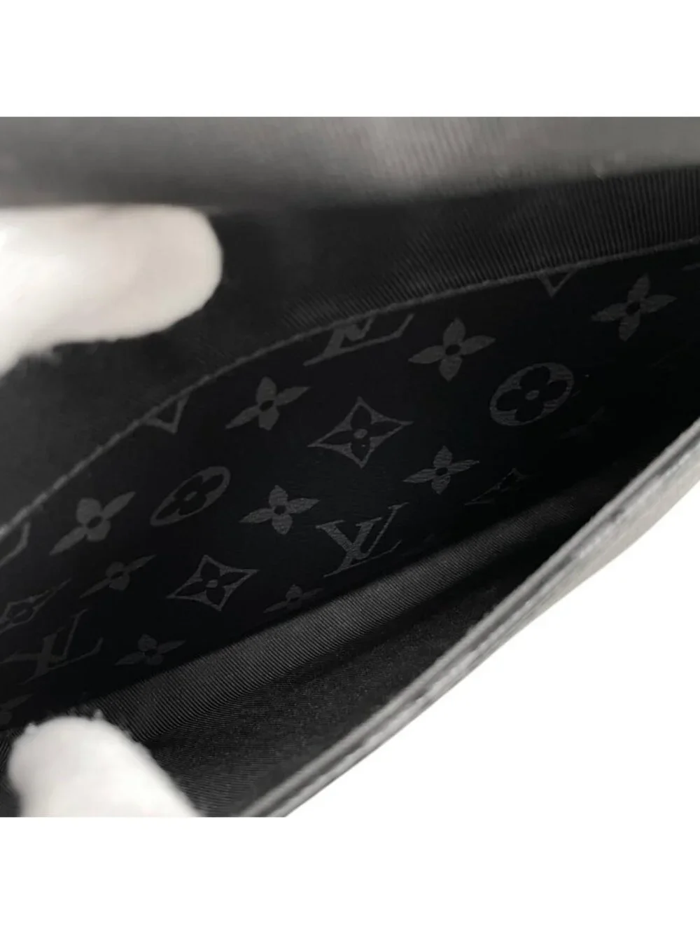 Louis Vuitton Shoulder Bag Steamer Messenger Monogram Eclipse Black